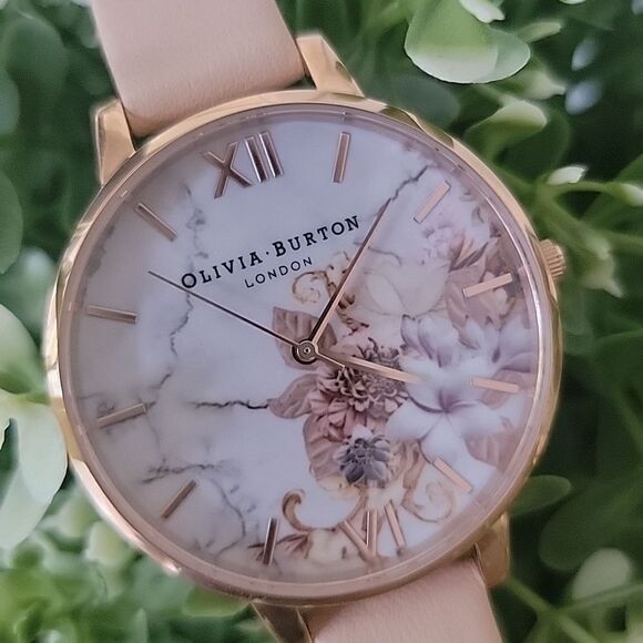 Olivia Burton rose gold floral watch - Picture 2 of 7